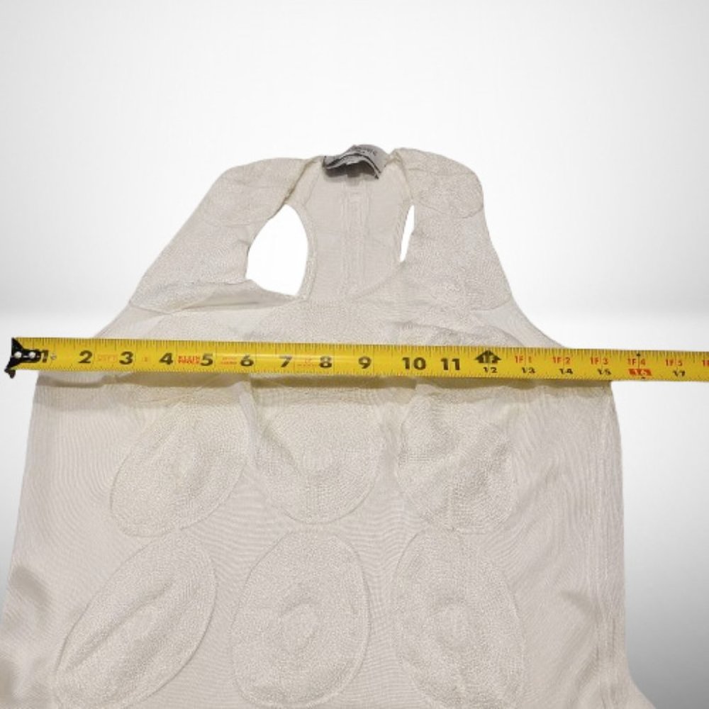 YVES  SAINT LAURENT STUNNING EMBROIDERED FORMAL TANK TOP - SIZE SMALL - Picture 9 of 13